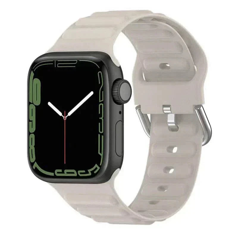 Ocean Ripple Silicone Soft Band for Apple Watch 42 | 44 | 45 | Ultra 49 | 46mm S10 Straps & Bands