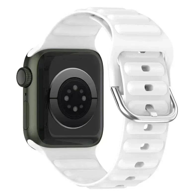Ocean Ripple Silicone Soft Band for Apple Watch 42 | 44 | 45 | Ultra 49 | 46mm S10 Straps & Bands