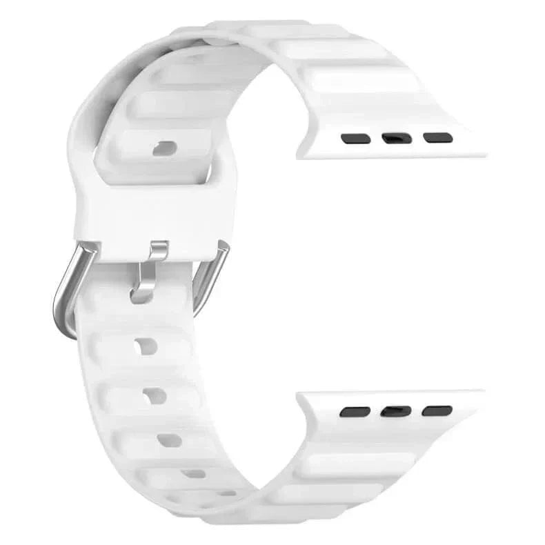 Ocean Ripple Silicone Soft Band for Apple Watch 42 | 44 | 45 | Ultra 49 | 46mm S10 Straps & Bands