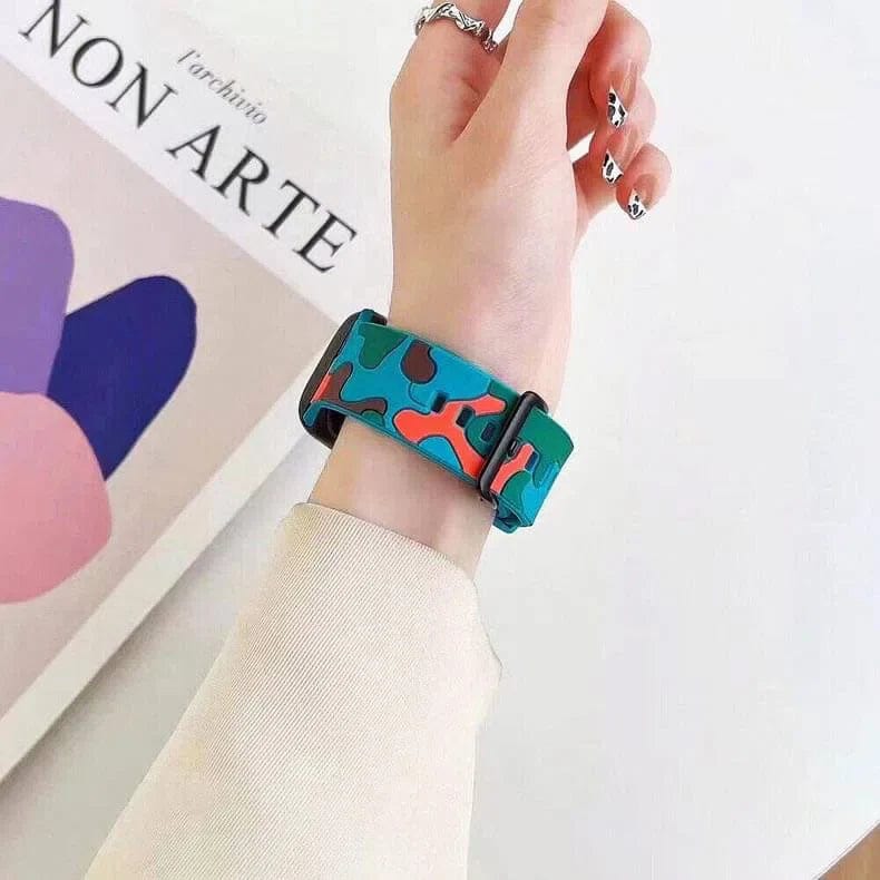 Camo Soft Silicone Band for Apple Watch 42 | 44 | 45 | Ultra 49 | 46mm S10 Straps & Bands