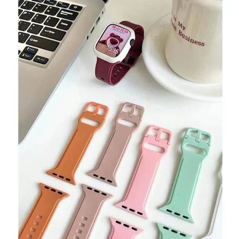 Lightweight Skin-friendly Silicone Band for Apple Watch 38 | 40 | 41 | 42mm S10 Straps & Bands