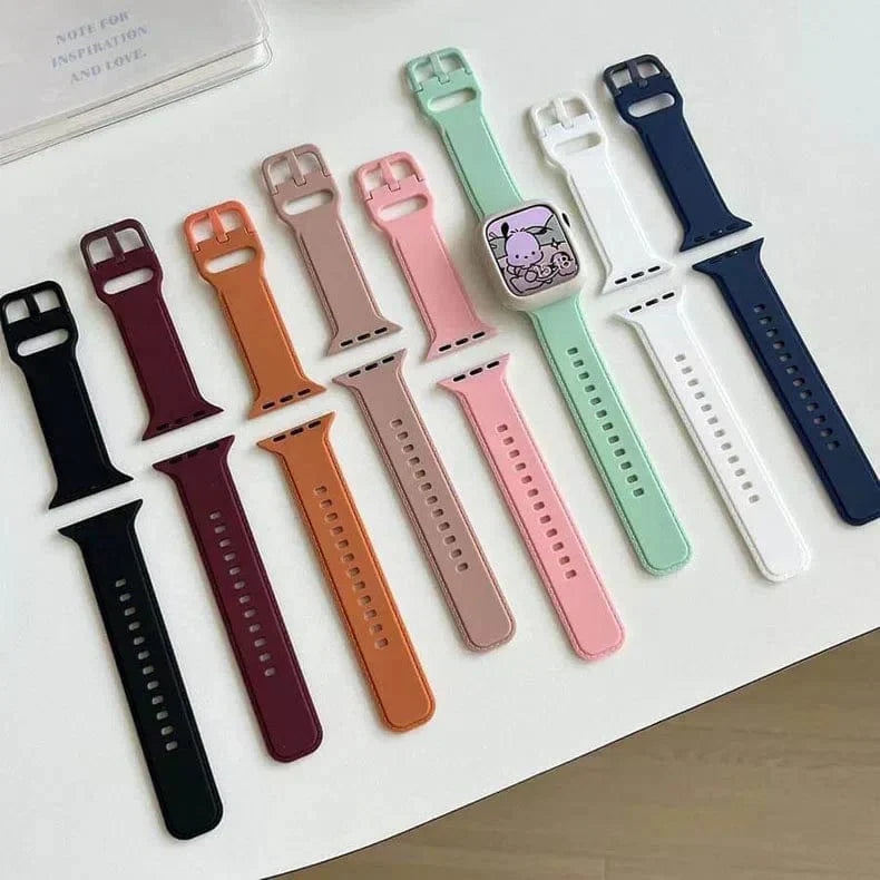 Lightweight Skin-friendly Silicone Band for Apple Watch 38 | 40 | 41 | 42mm S10 Straps & Bands