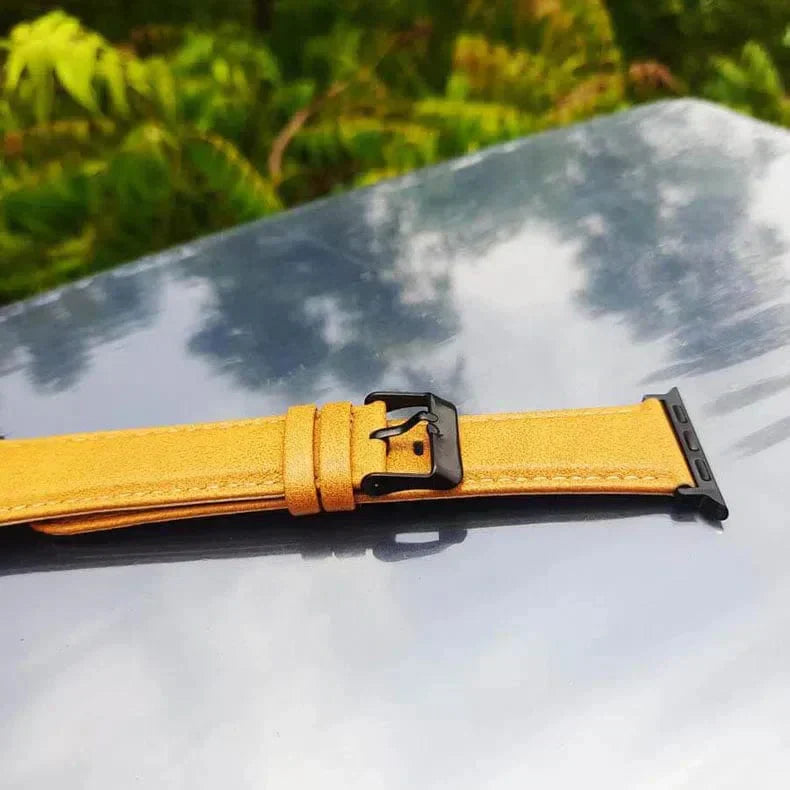 Classic Leather Texture Band for Apple Watch 38 | 40 | 41 | 42mm S10 Straps & Bands