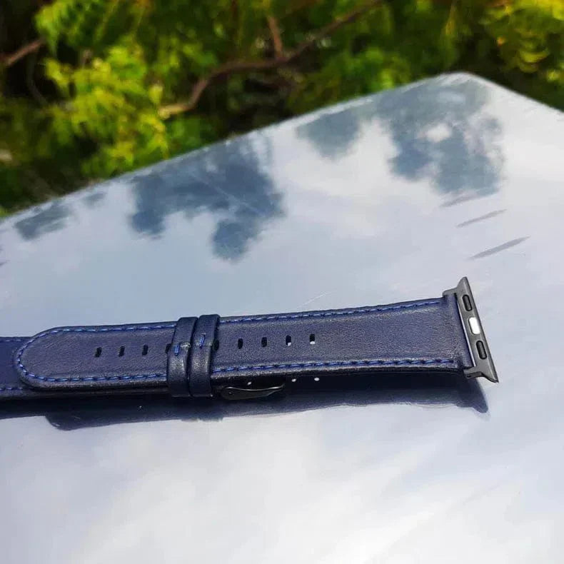 Classic Leather Texture Band for Apple Watch 38 | 40 | 41 | 42mm S10 Straps & Bands