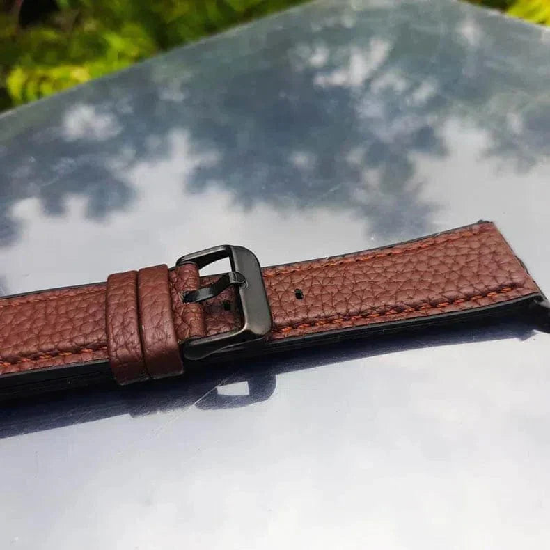 Grainy Leather Texture Silicone Band for Apple Watch 42 | 44 | 45 | Ultra 49 | 46mm S10 Straps & Bands