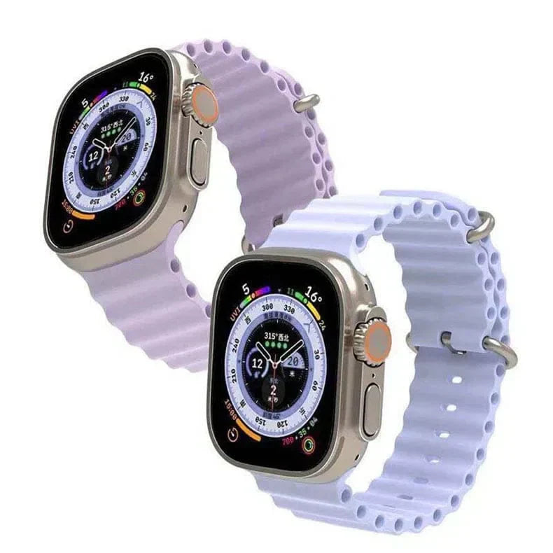 Ocean Silicone Band for Apple Watch 42 | 44 | 45 | Ultra 49 | 46mm S10 Straps & Bands