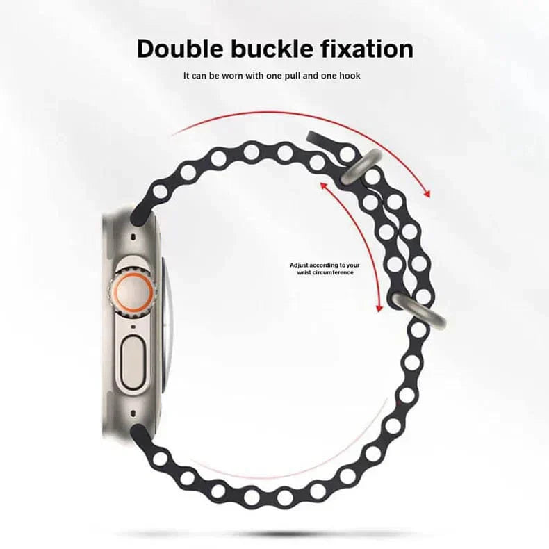 Ocean Silicone Band for Apple Watch 42 | 44 | 45 | Ultra 49 | 46mm S10 Straps & Bands