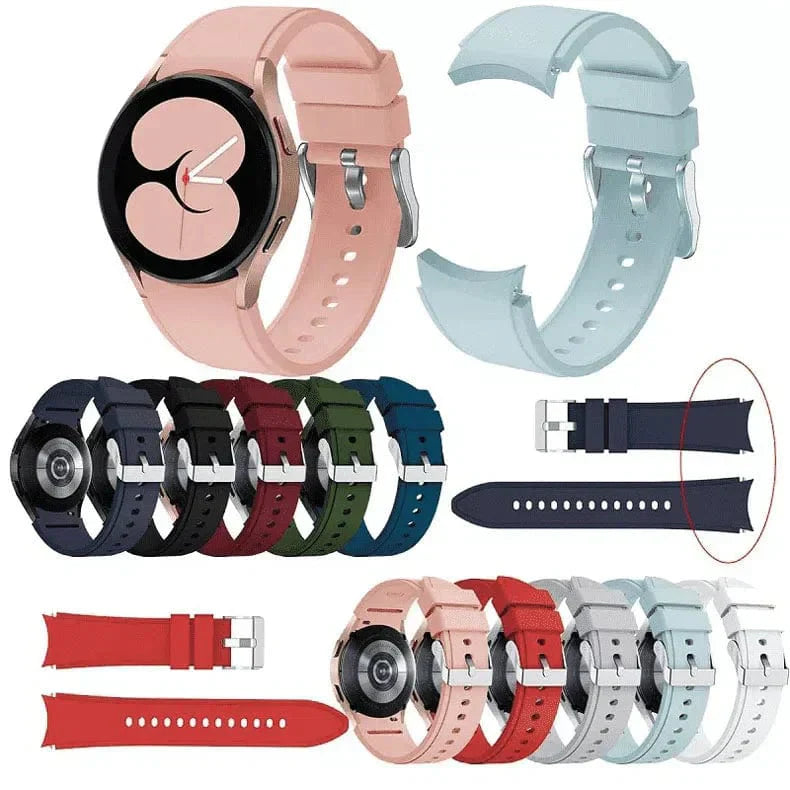 Soft Smooth Silicone Band for Samsung Watch4 | 5 | 6 | 7 Straps & Bands