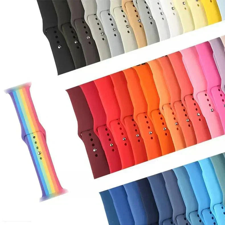 Sports Silicone Watch Band for Apple Watch 38 | 40 | 41 | 42mm S10 Straps & Bands