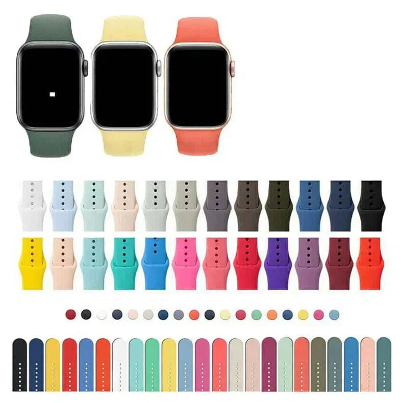 Sports Silicone Watch Band for Apple Watch 42 | 44 | 45 | Ultra 49 | 46mm S10 Straps & Bands