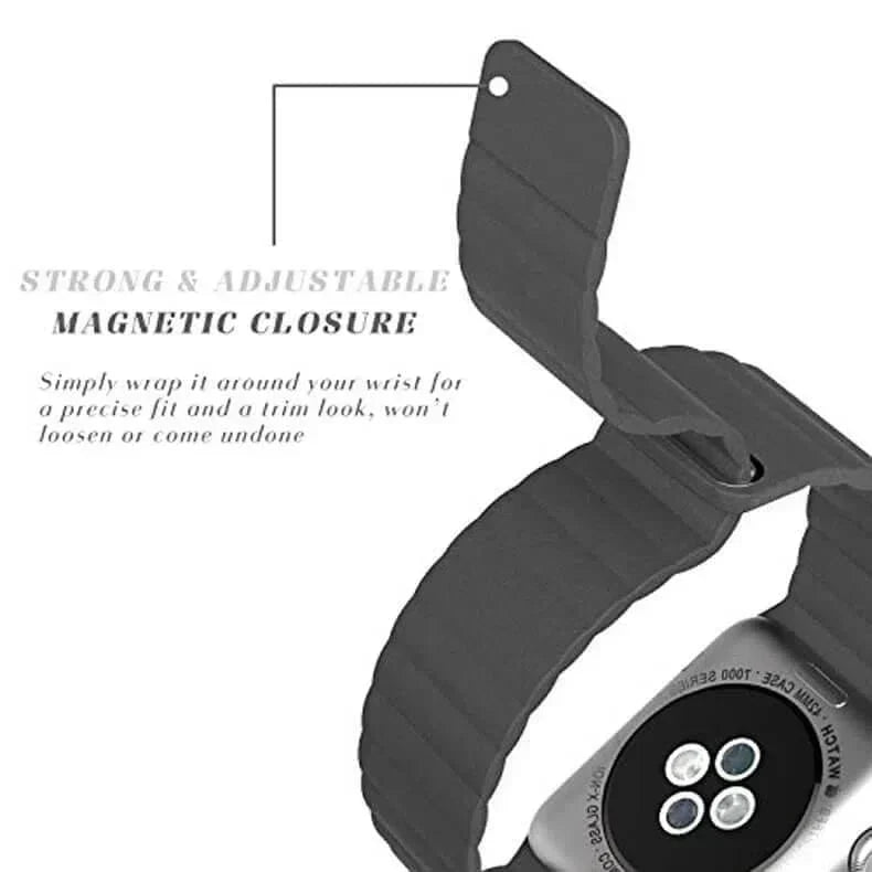 Leather Texture Magnetic Loop for Apple Watch 38 | 40 | 41 | 42mm S10 Straps & Bands