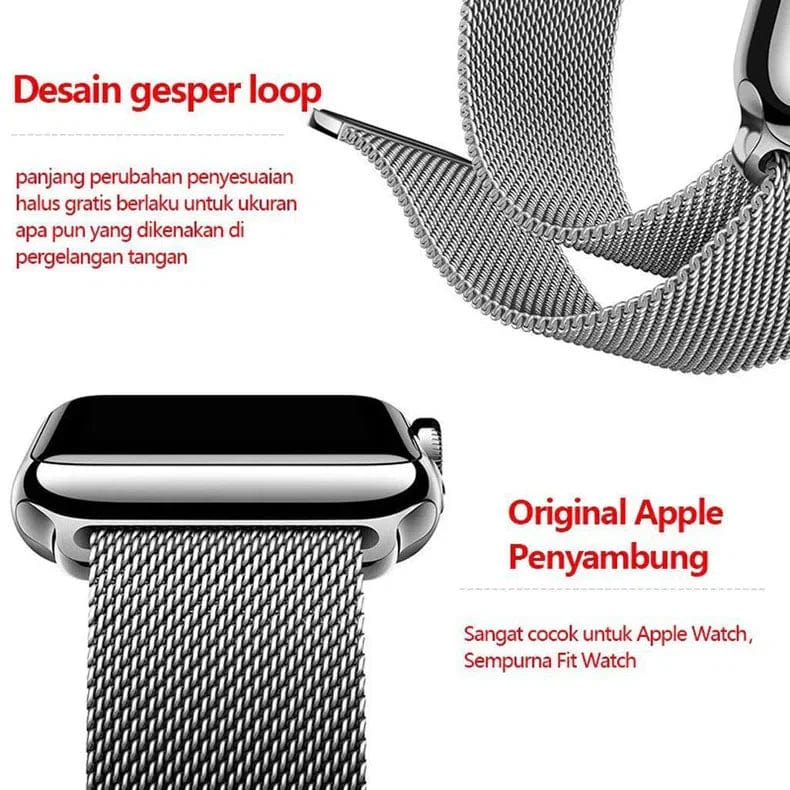 Milanese Magnetic Loop for Apple Watch 38 | 40 | 41 | 42mm S10 Straps & Bands