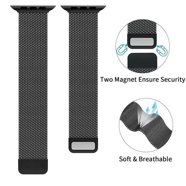 Milanese Magnetic Loop for Apple Watch 38 | 40 | 41 | 42mm S10 Straps & Bands