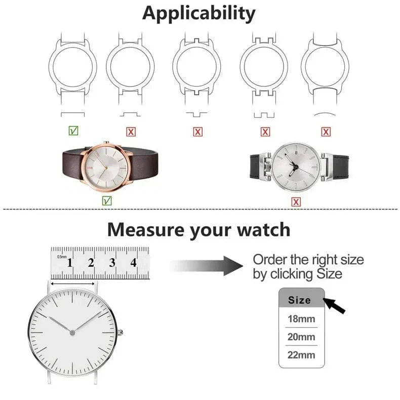 Milanese Magnetic Loop for Smartwatch 20mm Straps & Bands