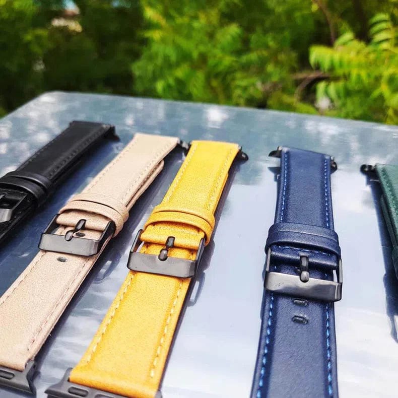 Classic Leather Texture Band for Apple Watch 38 | 40 | 41 | 42mm S10 Straps & Bands