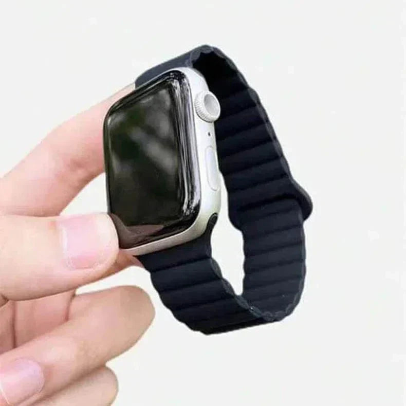 Silicone Magnetic Band for Apple Watch 42 | 44 | 45 | Ultra 49 | 46mm S10 Straps & Bands