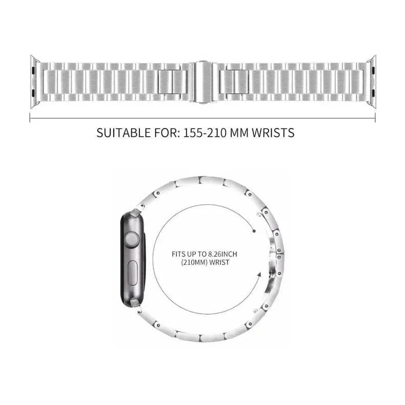 Stainless Steel Metal Bracelet for Apple Watch 38 | 40 | 41 | 42mm S10 Straps & Bands