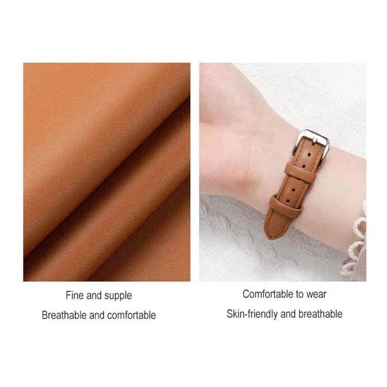 Slim Classic Leather Texture Band for Apple Watch 42 | 44 | 45 | Ultra 49 | 46mm S10 Straps & Bands