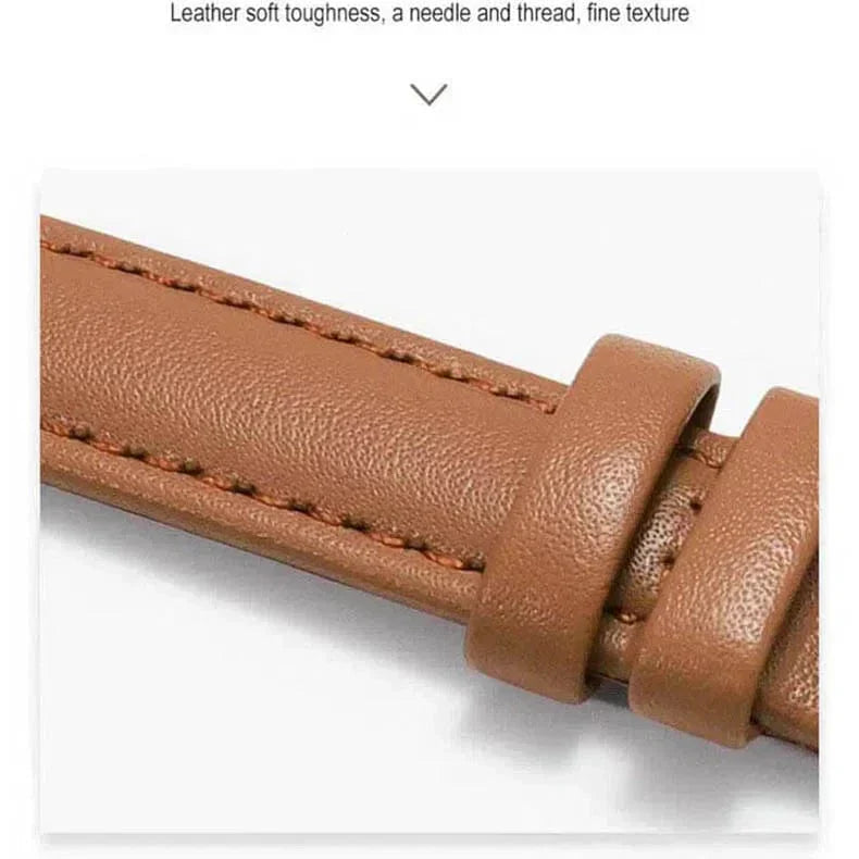 Slim Classic Leather Texture Band for Apple Watch 42 | 44 | 45 | Ultra 49 | 46mm S10 Straps & Bands