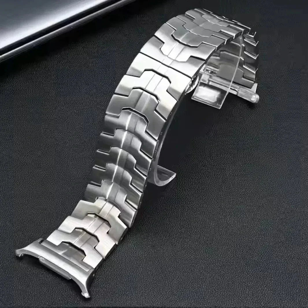 Satin Brushed Metal Link for Samsung Watch Ultra 47mm Straps & Bands