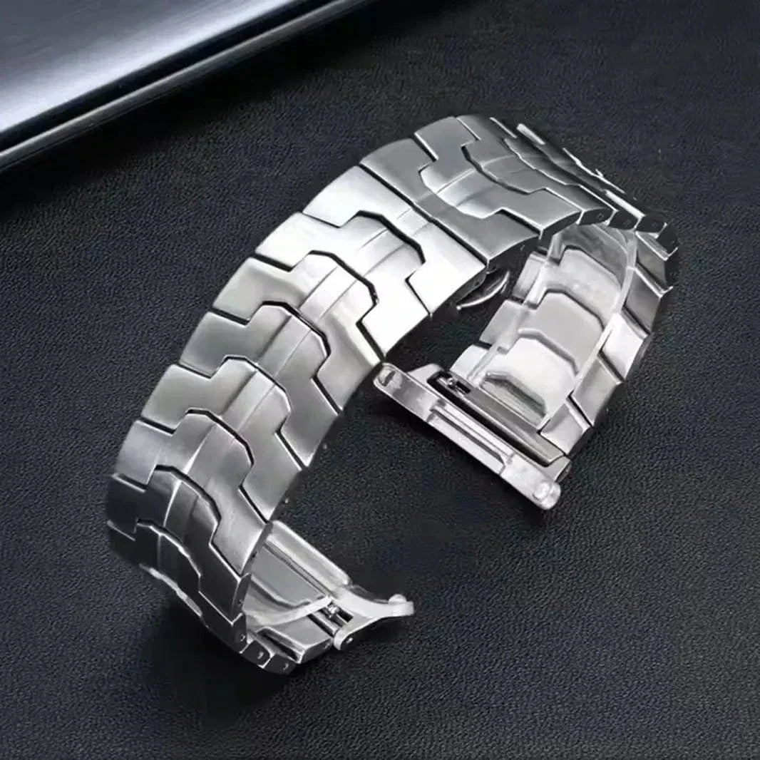Satin Brushed Metal Link for Samsung Watch Ultra 47mm Straps & Bands