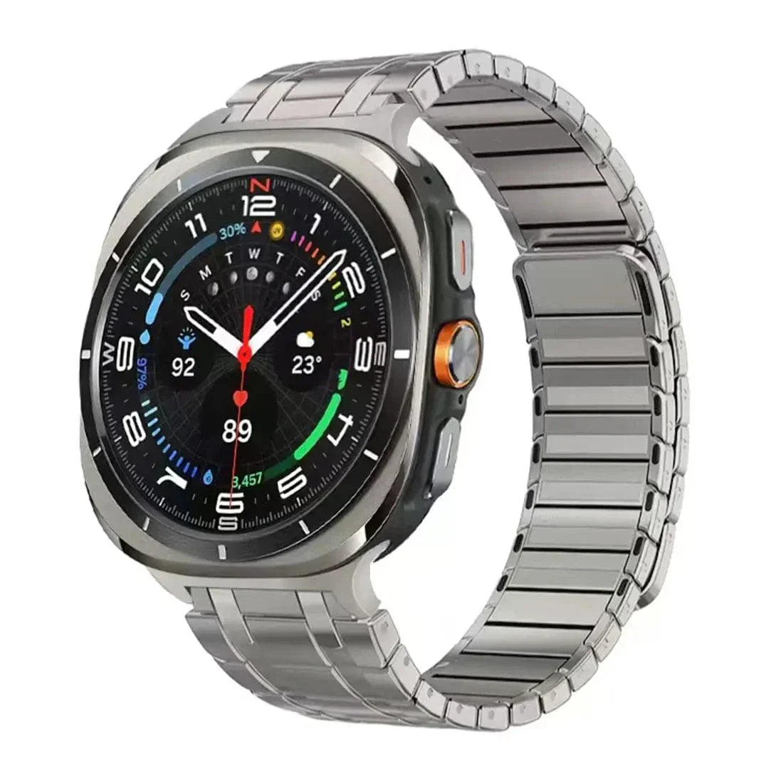 QuickFit Magnetic Metal Link for Samsung Watch Ultra 47mm Watch Ultra 47mm natural-titanium Straps & Bands