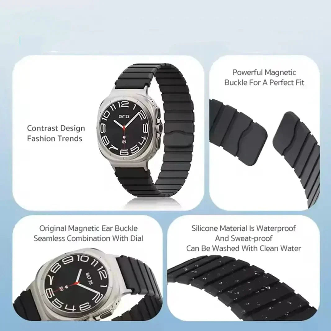 Dual Shade Silicone Soft Sports Band for Samsung Watch Ultra 47mm Straps & Bands