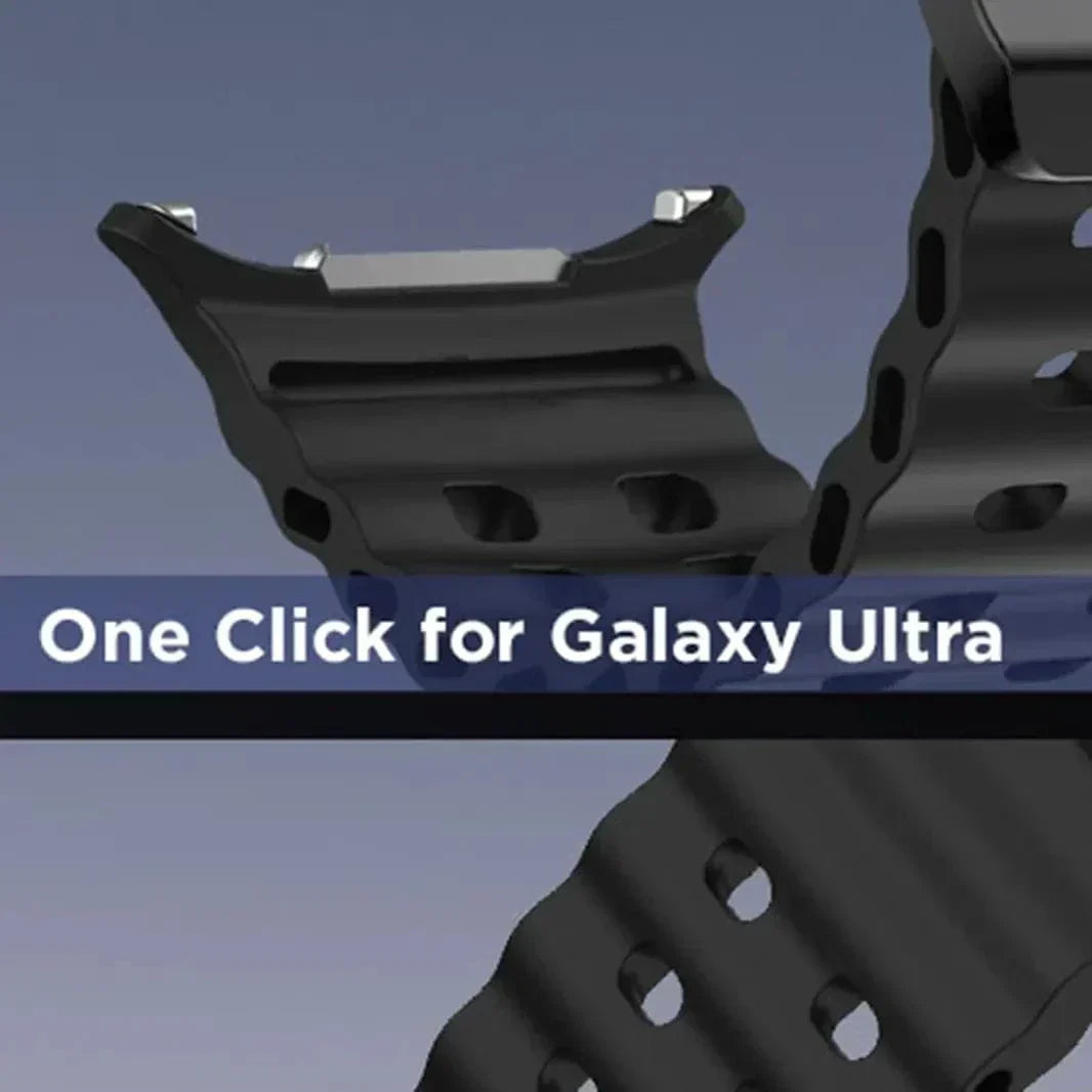 Ocean Silicone Band for Samsung Watch Ultra 47mm Straps & Bands