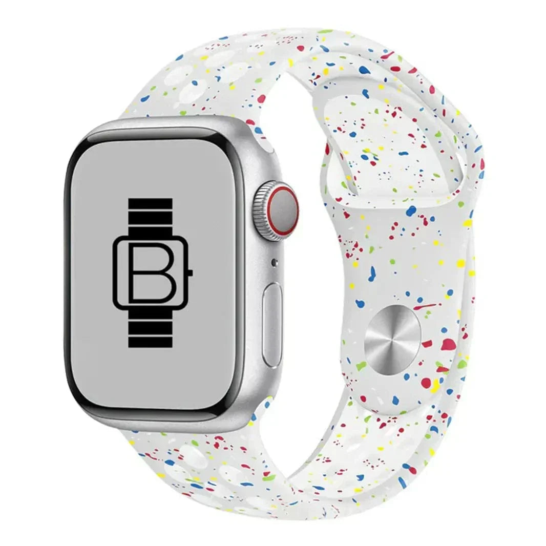Nike Silicone Eco-friendly Band for Apple Watch 38 | 40 | 41 | 42mm S10 38 | 40 | 41 | 42mm S10 white Straps & Bands