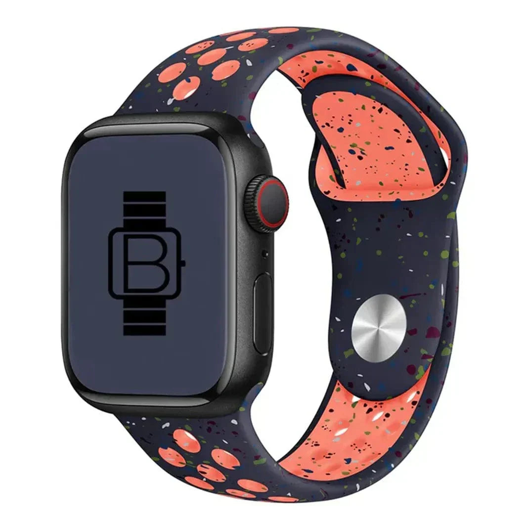 Nike Silicone Eco-friendly Band for Apple Watch 38 | 40 | 41 | 42mm S10 38 | 40 | 41 | 42mm S10 midnight-blue Straps & Bands