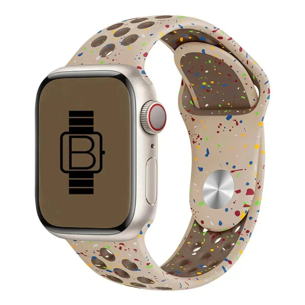 Nike Silicone Eco-friendly Band for Apple Watch 42 | 44 | 45 | Ultra 49 | 46mm S10 42 | 44 | 45 | Ultra 49 | 46mm S10 cream Straps & Bands