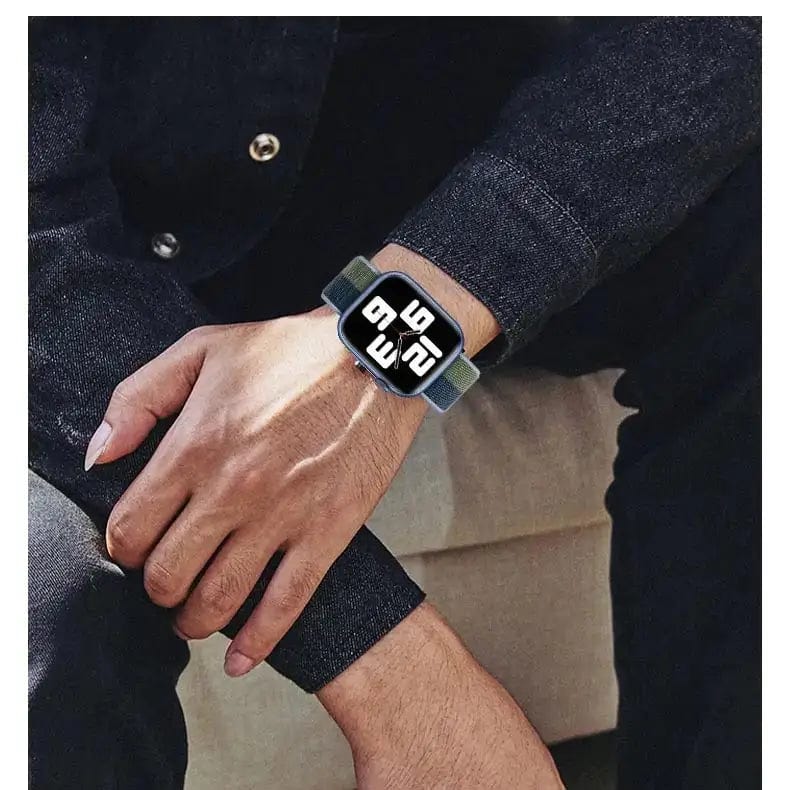 Velcro Nylon Straps for Apple Watch 38 | 40 | 41 | 42mm S10 Straps & Bands
