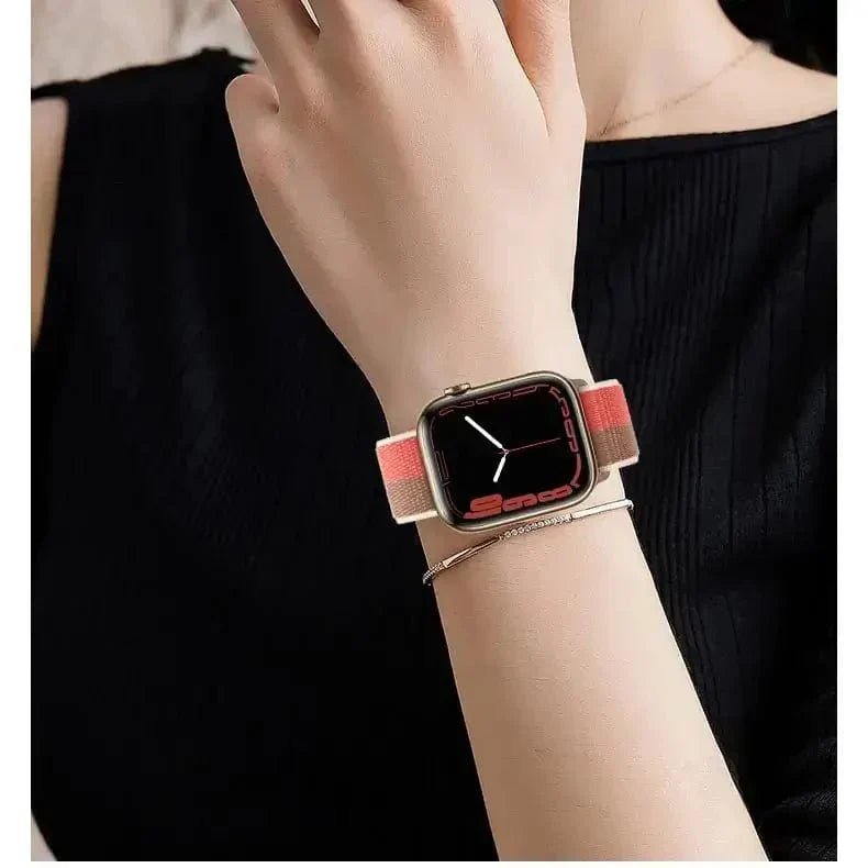 Velcro Nylon Straps for Apple Watch 42 | 44 | 45 | Ultra 49 | 46mm S10 Straps & Bands