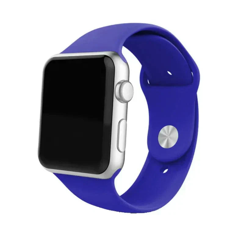 Sports Silicone Watch Band for Apple Watch 42 | 44 | 45 | Ultra 49 | 46mm S10 42 | 44 | 45 | Ultra 49 | 46mm S10 blue Straps & Bands