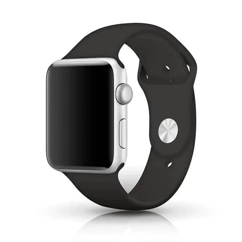 Sports Silicone Watch Band for Apple Watch 42 | 44 | 45 | Ultra 49 | 46mm S10 42 | 44 | 45 | Ultra 49 | 46mm S10 coco-black M L Straps & Bands