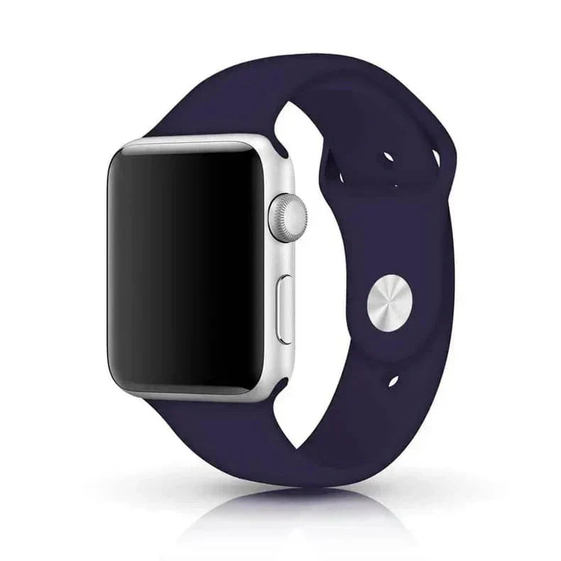 Sports Silicone Watch Band for Apple Watch 38 | 40 | 41 | 42mm S10 38 | 40 | 41 | 42mm S10 dark-purple M L Straps & Bands