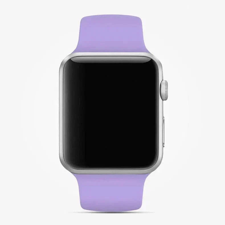 Sports Silicone Watch Band for Apple Watch 38 | 40 | 41 | 42mm S10 38 | 40 | 41 | 42mm S10 lavender-blue M L Straps & Bands