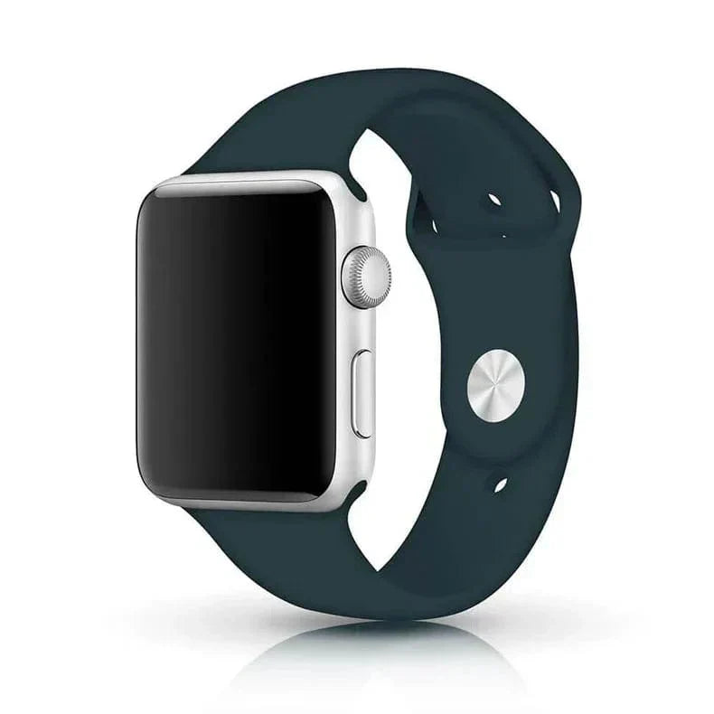 Sports Silicone Watch Band for Apple Watch 42 | 44 | 45 | Ultra 49 | 46mm S10 42 | 44 | 45 | Ultra 49 | 46mm S10 pine-blue M L Straps & Bands