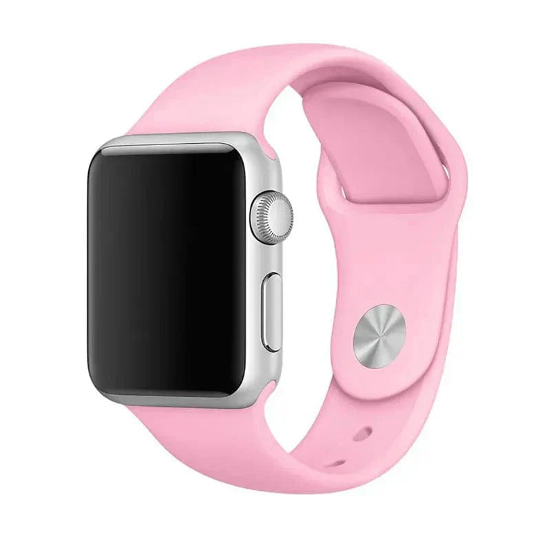 Sports Silicone Watch Band for Apple Watch 42 | 44 | 45 | Ultra 49 | 46mm S10 42 | 44 | 45 | Ultra 49 | 46mm S10 pink Straps & Bands