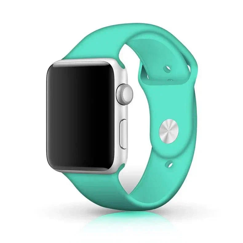 Sports Silicone Watch Band for Apple Watch 42 | 44 | 45 | Ultra 49 | 46mm S10 42 | 44 | 45 | Ultra 49 | 46mm S10 mint-green M L Straps & Bands