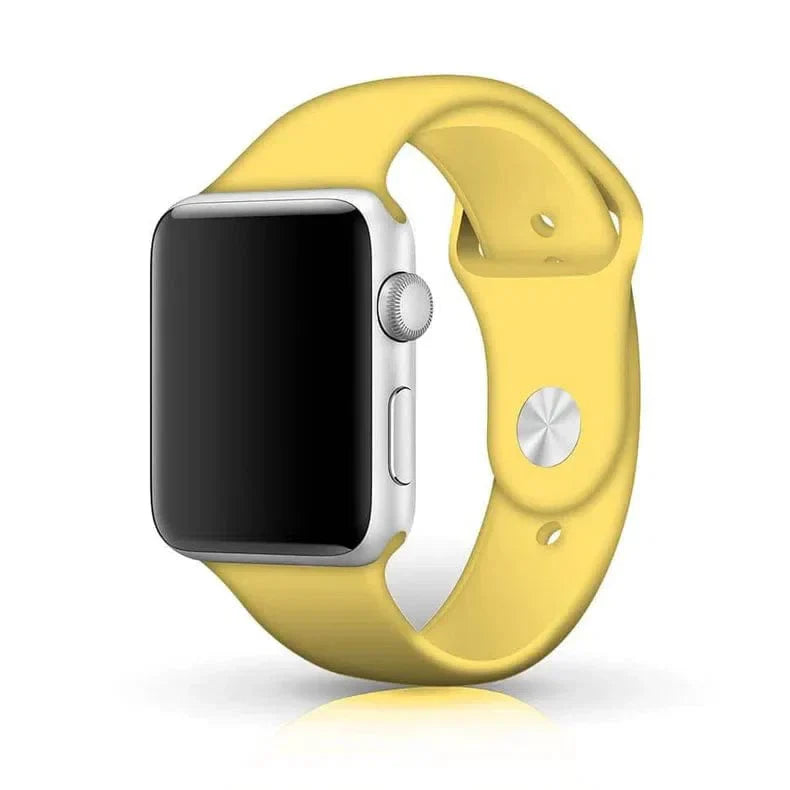 Sports Silicone Watch Band for Apple Watch 42 | 44 | 45 | Ultra 49 | 46mm S10 42 | 44 | 45 | Ultra 49 | 46mm S10 yellow M L Straps & Bands