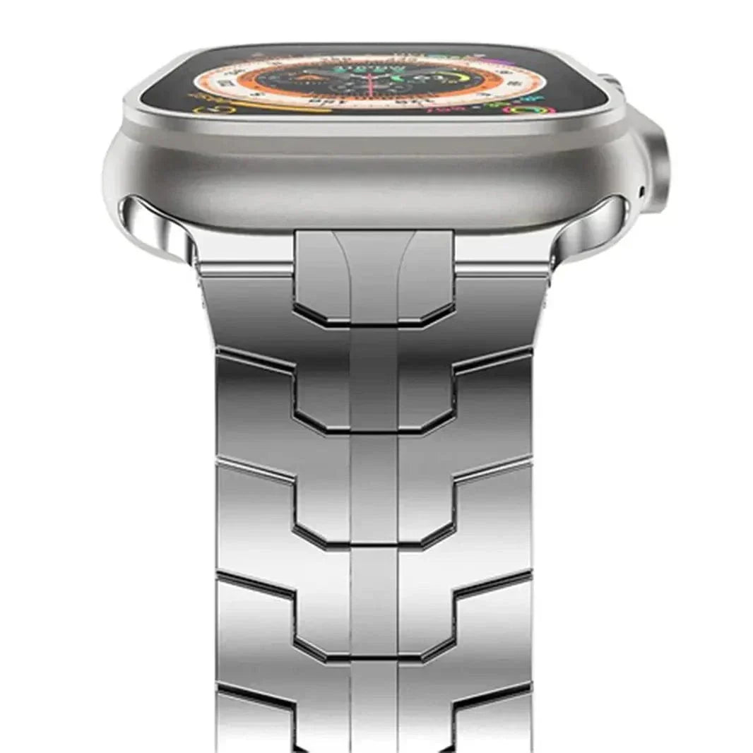 Satin Brushed Metal Link for Samsung Watch Ultra 47mm Watch Ultra 47mm silver Straps & Bands