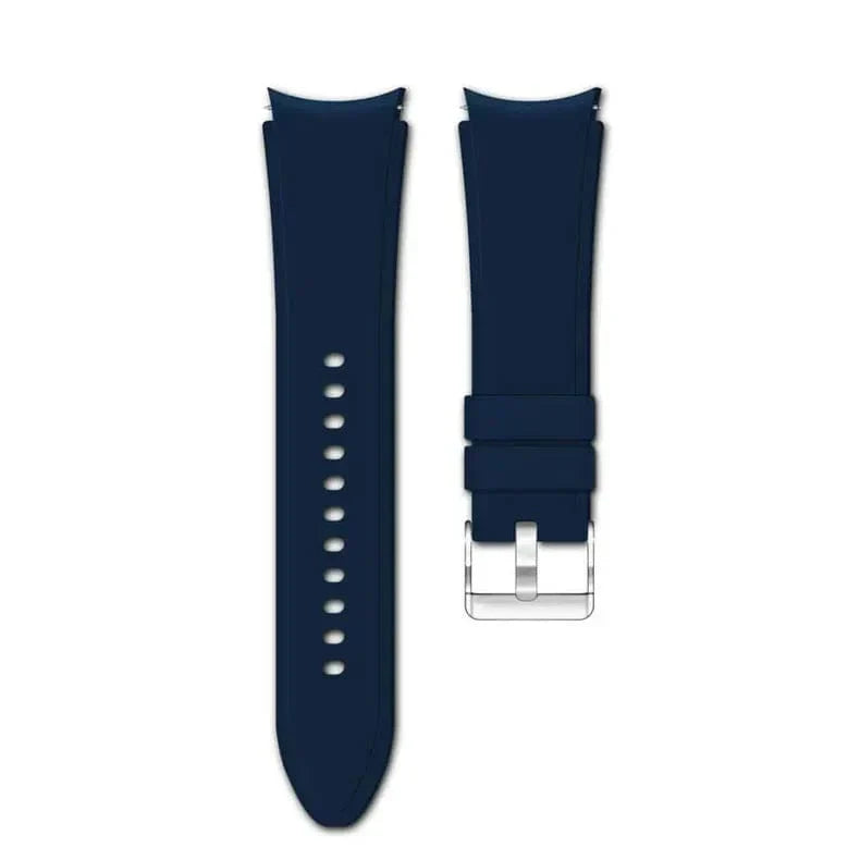 Soft Smooth Silicone Band for Samsung Watch4 | 5 | 6 | 7 Watch4 | 5 | 6 | 7 midnight-blue Straps & Bands
