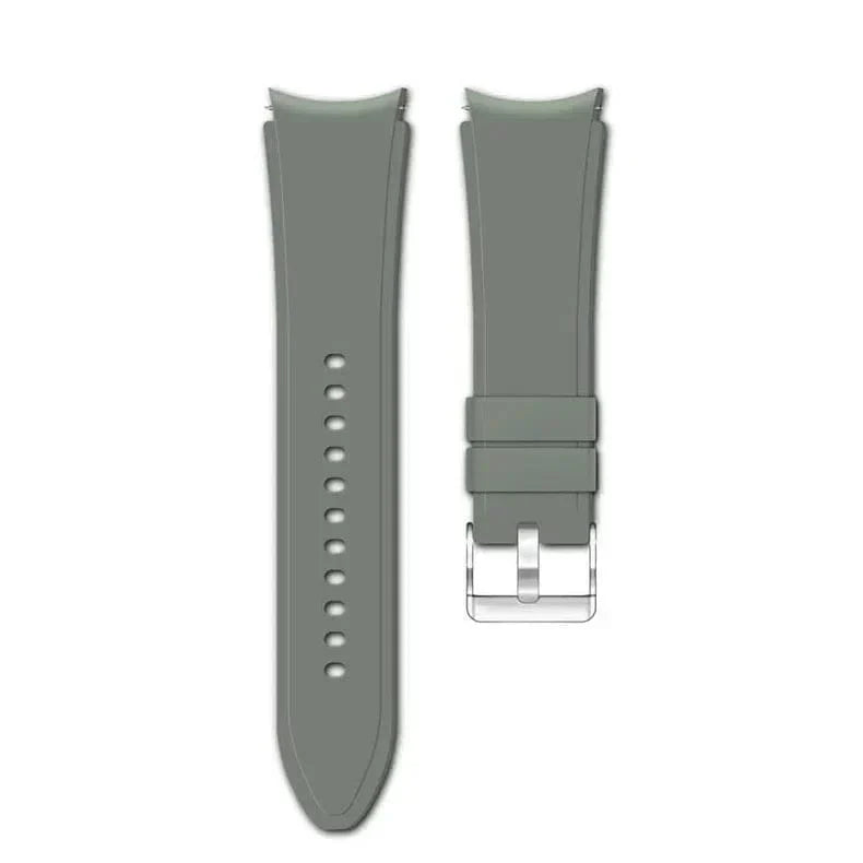 Soft Smooth Silicone Band for Samsung Watch4 | 5 | 6 | 7 Watch4 | 5 | 6 | 7 orpha-green Straps & Bands