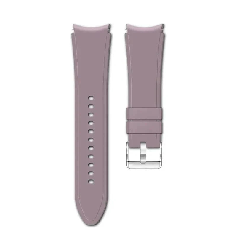 Soft Smooth Silicone Band for Samsung Watch4 | 5 | 6 | 7 Watch4 | 5 | 6 | 7 rasin Straps & Bands