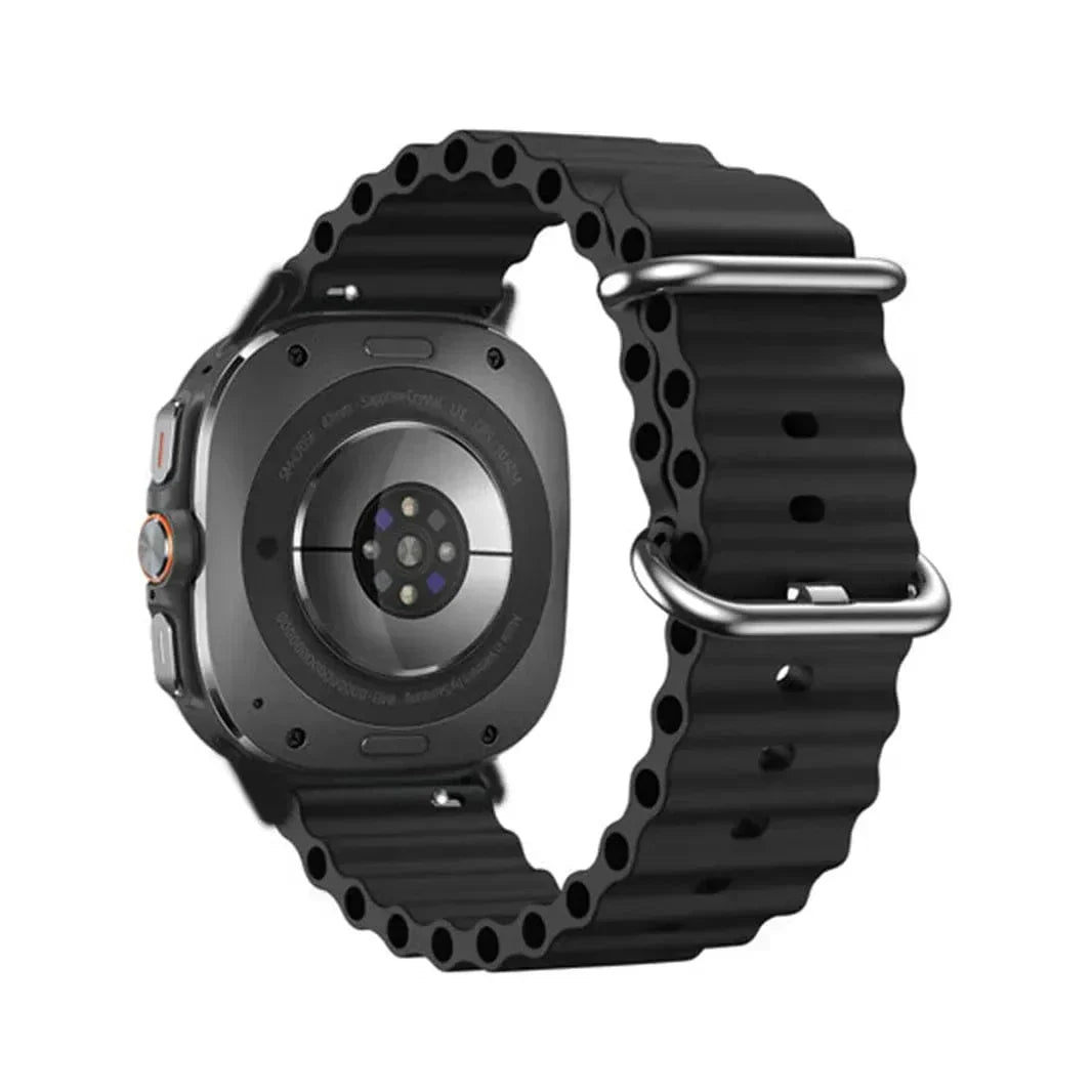 Ocean Silicone Band for Samsung Watch Ultra 47mm Watch Ultra 47mm black Straps & Bands