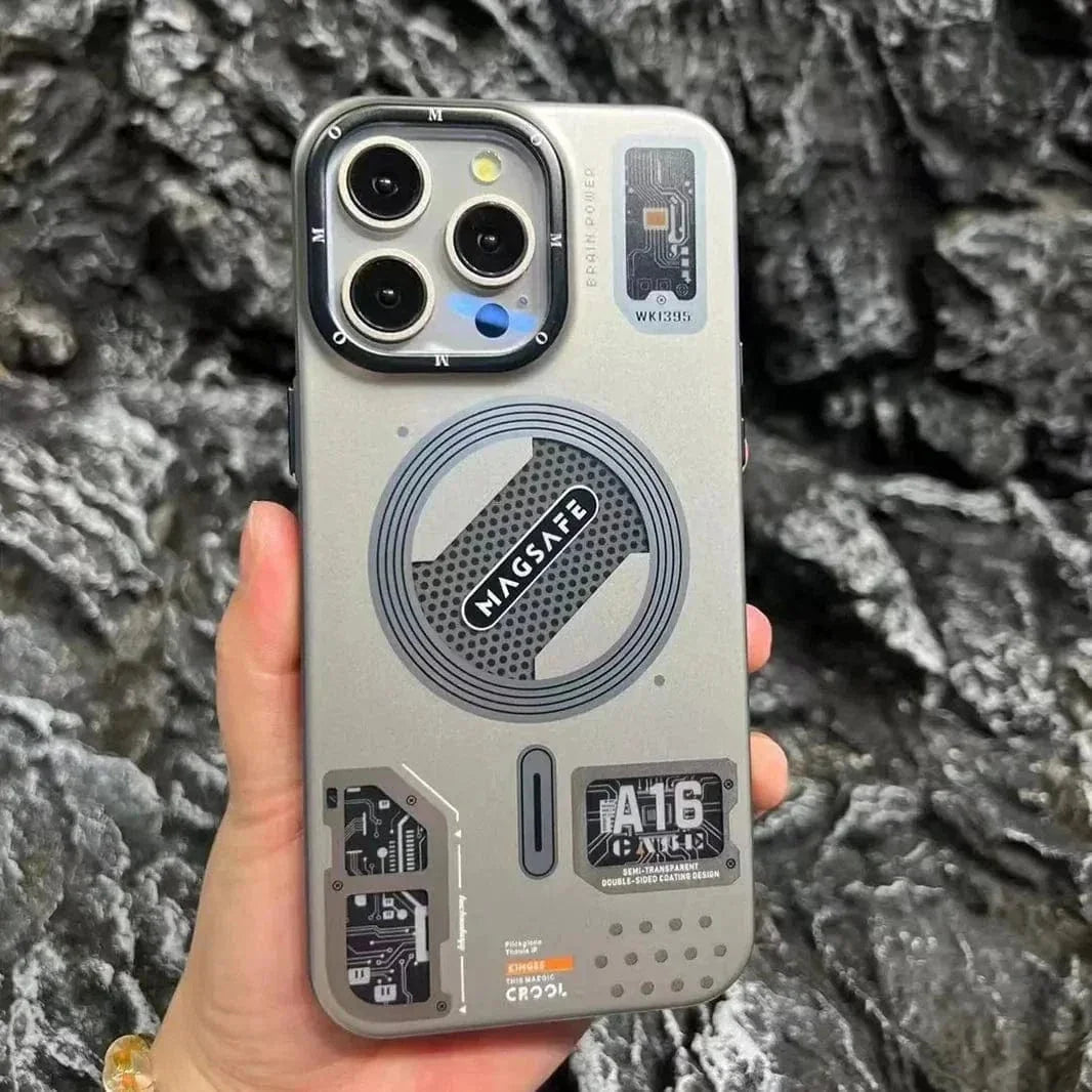 Tech Style Magnetic MagSafe Frosted Case for iPhone 14