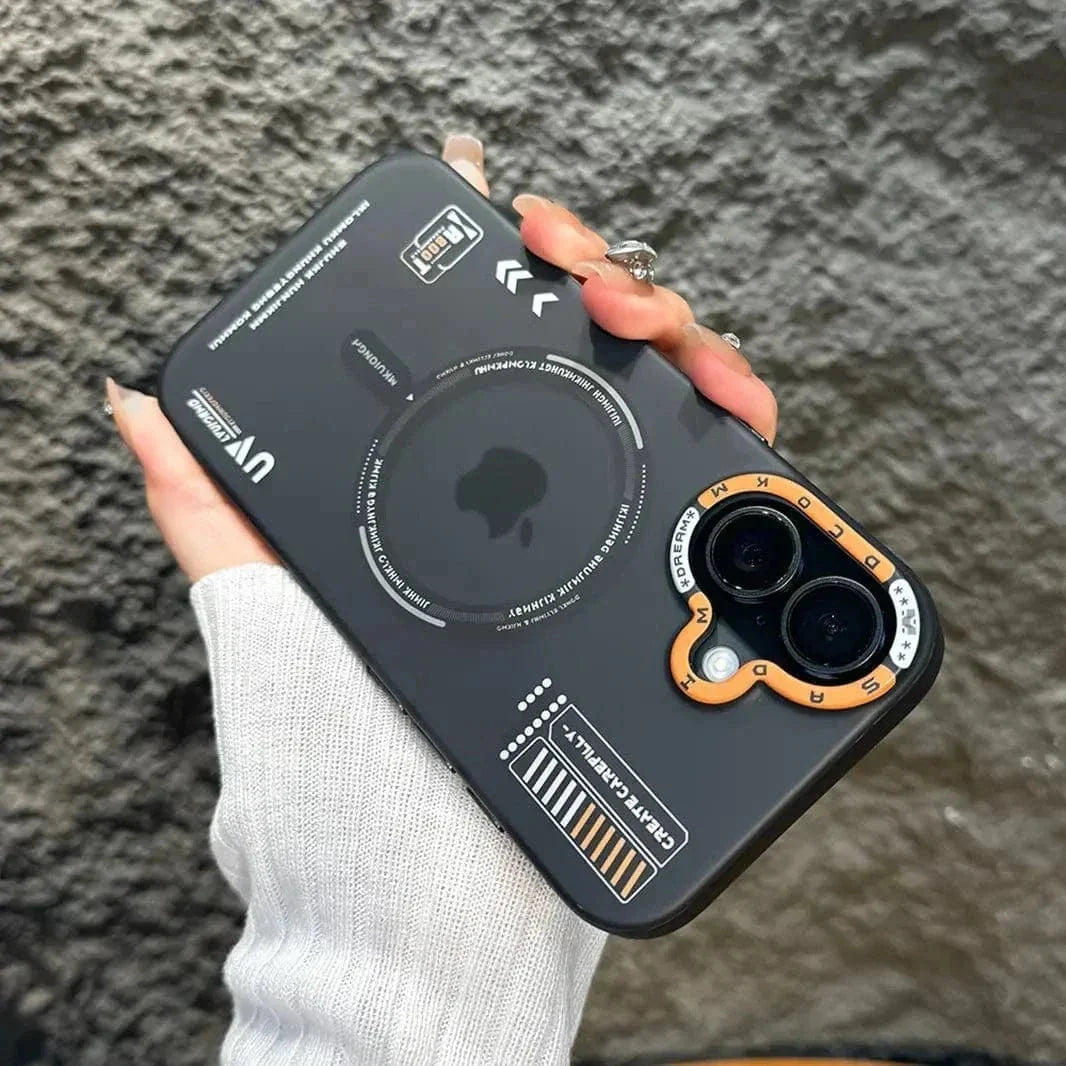 Tech Style Magnetic MagSafe Frosted Case for iPhone 15