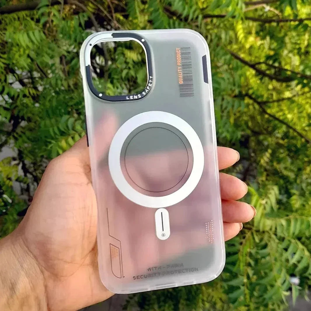 Tech Style Magnetic MagSafe Frosted Case for iPhone 15