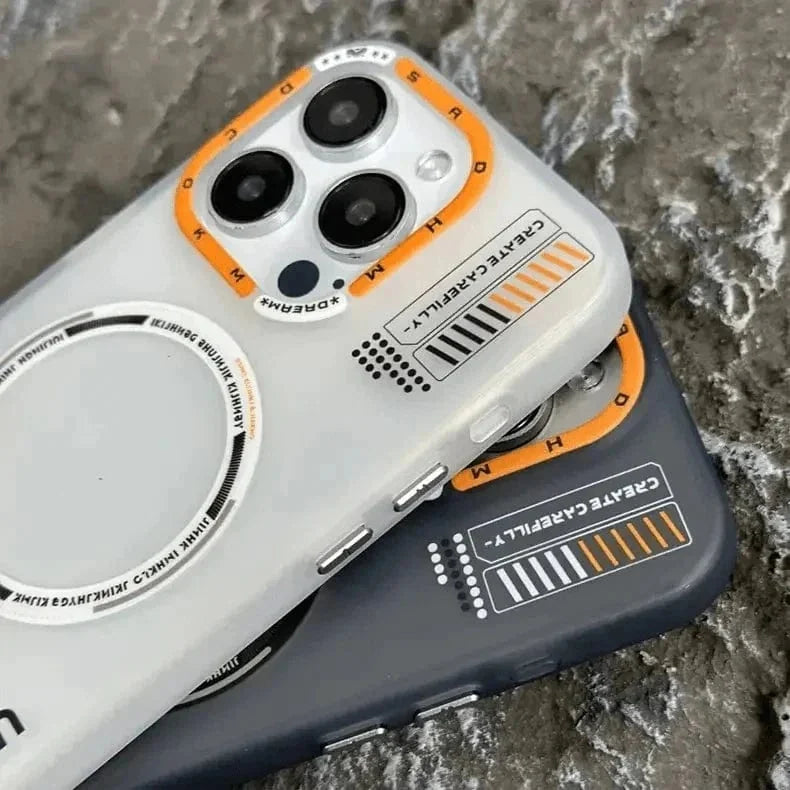 Tech Style Magnetic MagSafe Frosted Case for iPhone 16